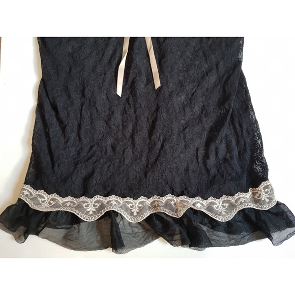Linea Donatella Black Lace Babydoll Slip - Picture 6 of 15